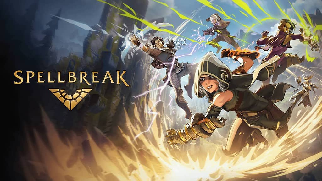 A banner for Spellbreak.