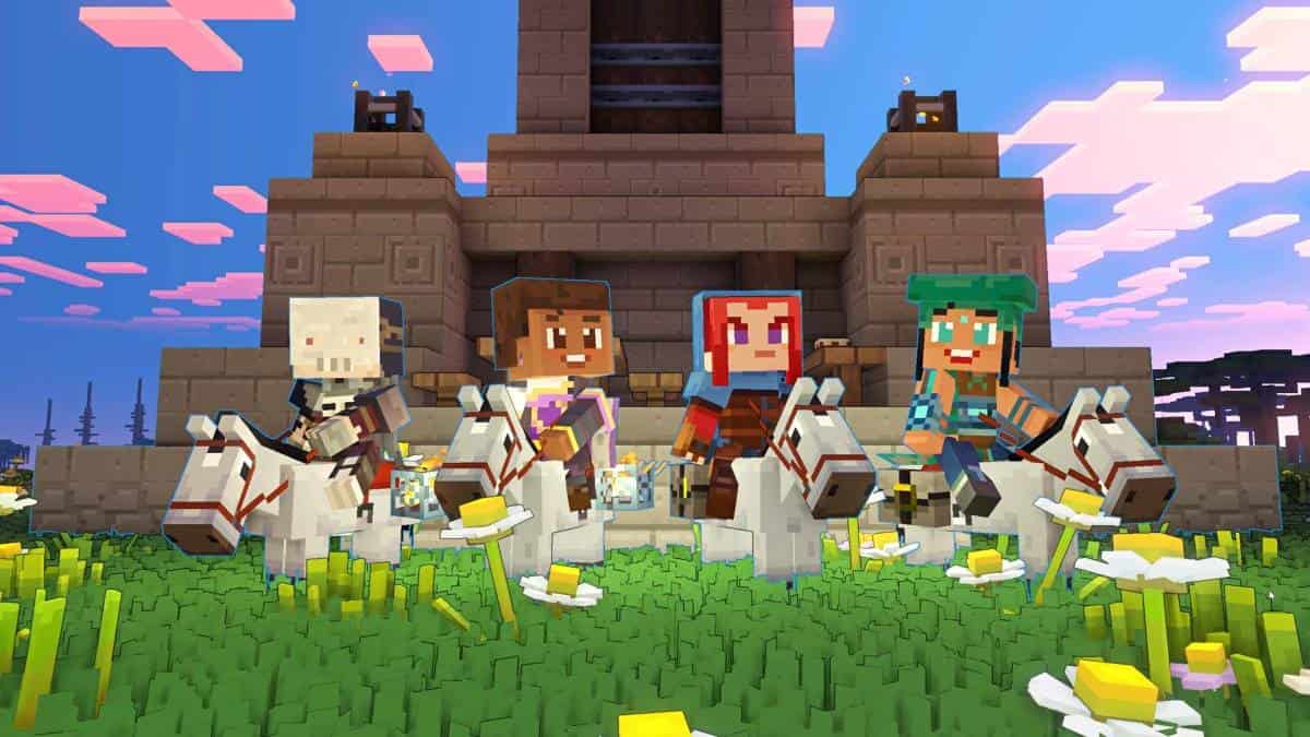 A group of friends teams up in Minecraft Legends