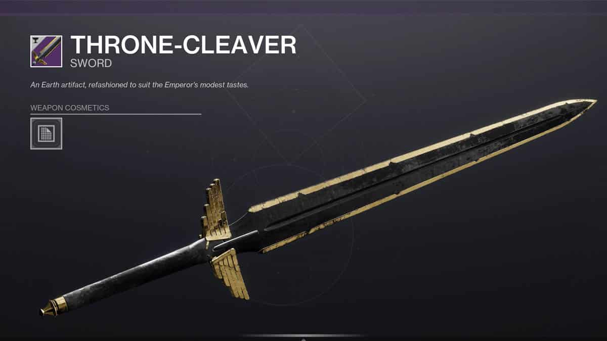 Destiny 2 Titan Sword Throne-Cleaver