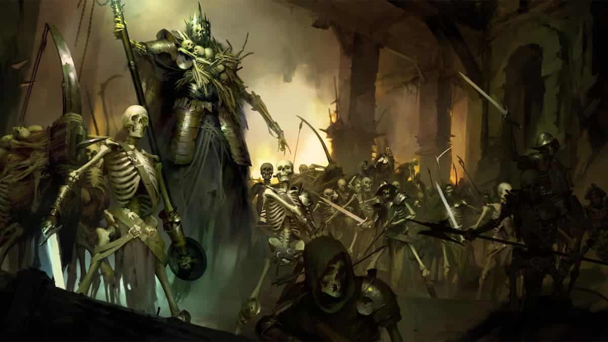 Diablo IV Promotional Art Skeletons