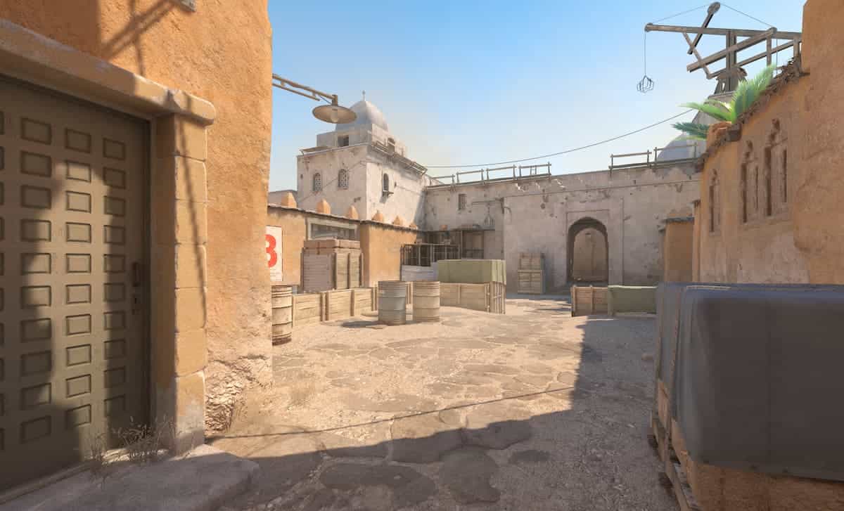 The Dust 2 map in Counter-Strike 2