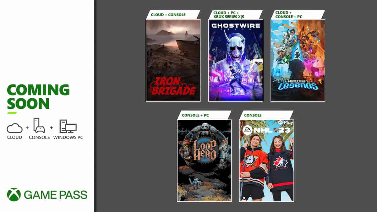 The new titles being added to Xbox Game Pass in early April 2023.