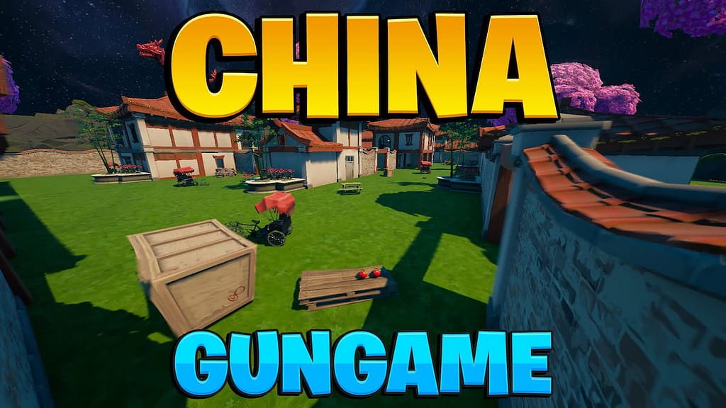 fortnite creative 1v1 china gun game map