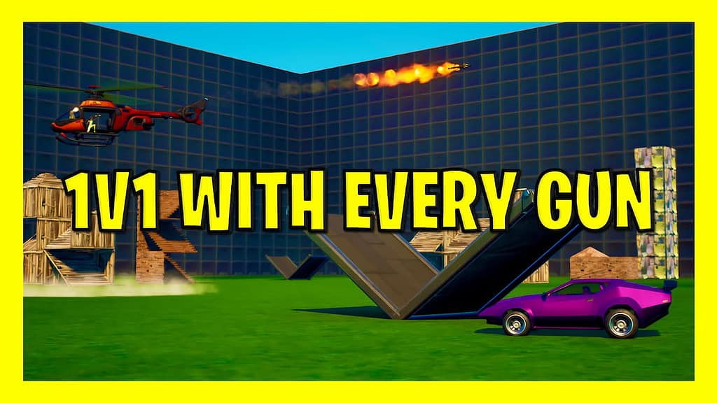 fortnite creative 1v1 with every gun map