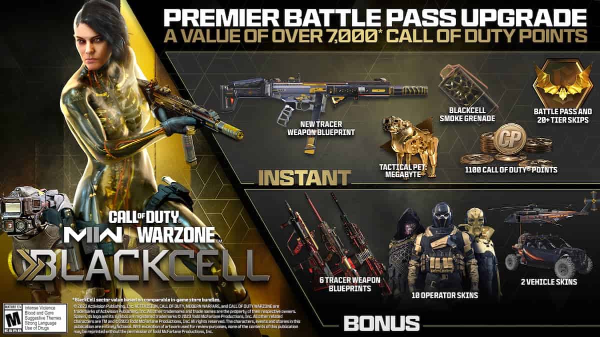 call of duty mw2 season 6 premier battle pass items