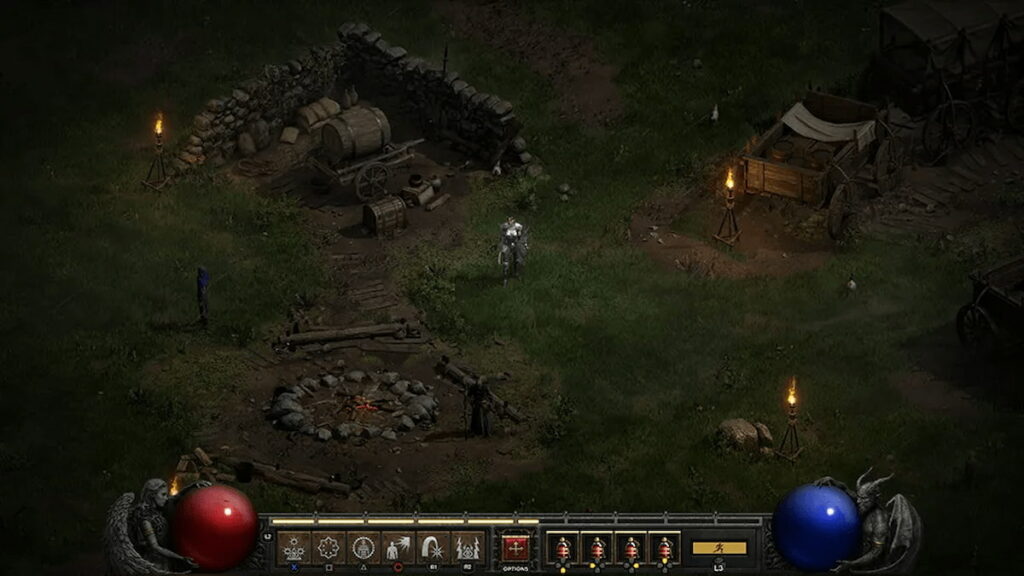 Screenshot from Diablo 2 Ressurected.