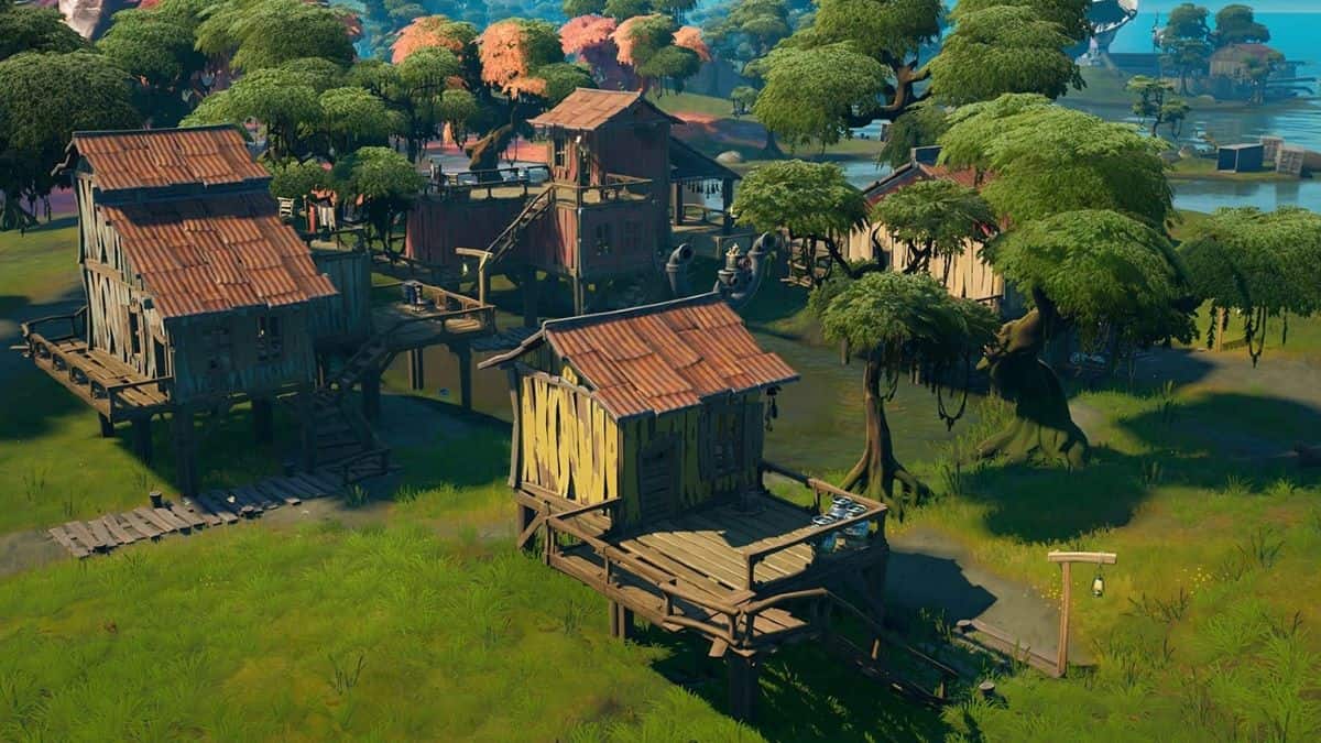 Shanty Town by waterside in Fortnite