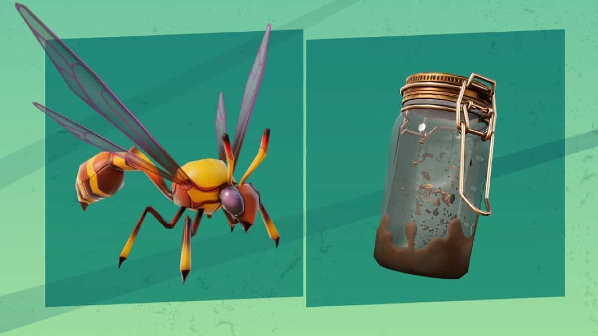 Wildwasp and jar in Fortnite