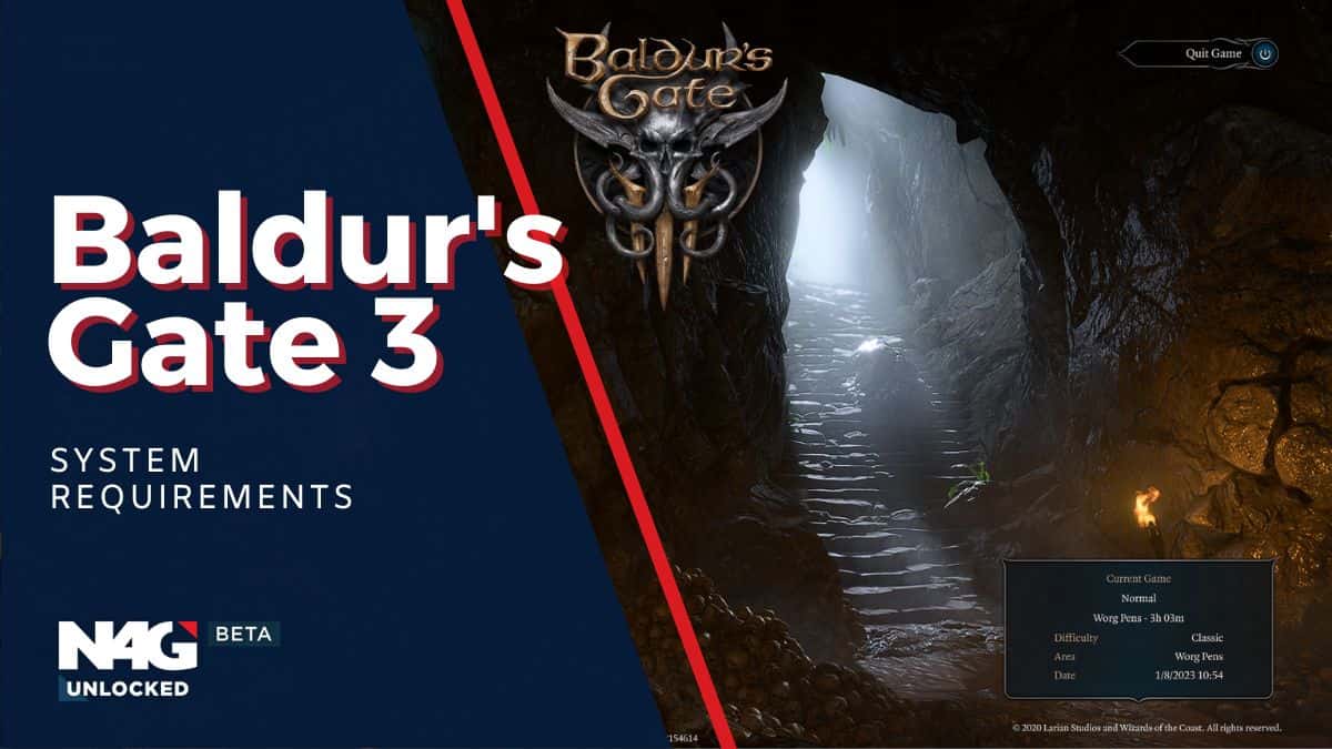 Baldur's Gate 3 System Requirements for windows and mac