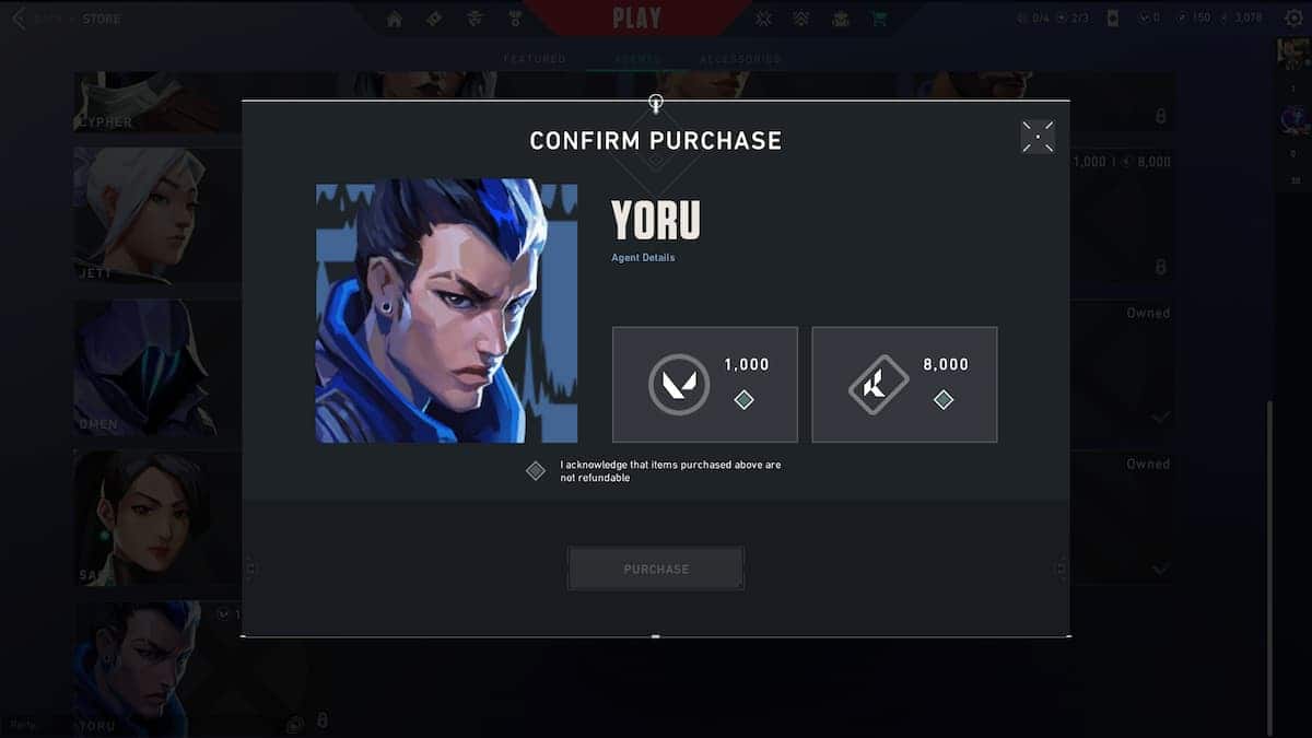 unlocking yoru agent in valorant