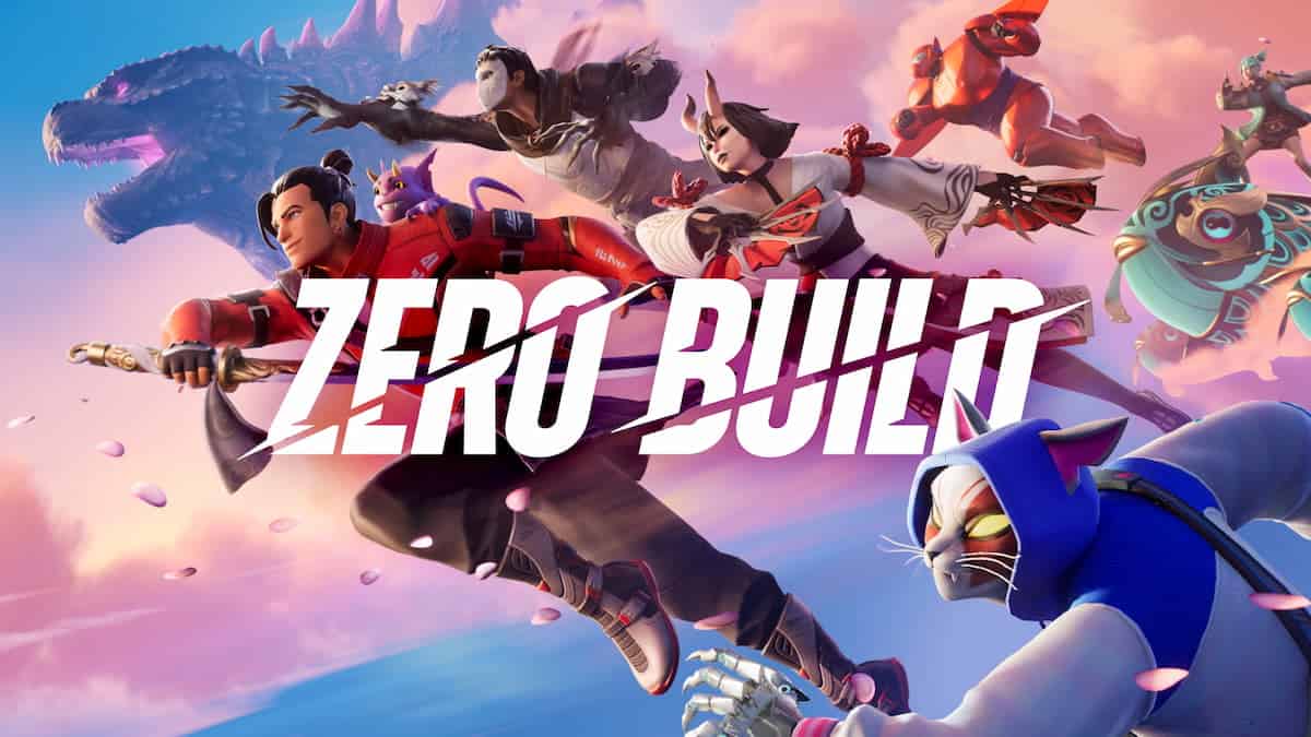 Fortnite splash image for Zero Build (or No Build) mode