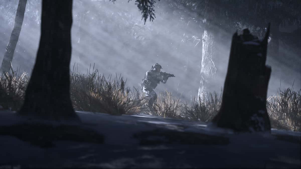 Modern Warfare 3 soldier in forest