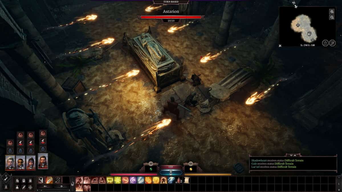 the dark crypt with fire traps in baldur's gate 3