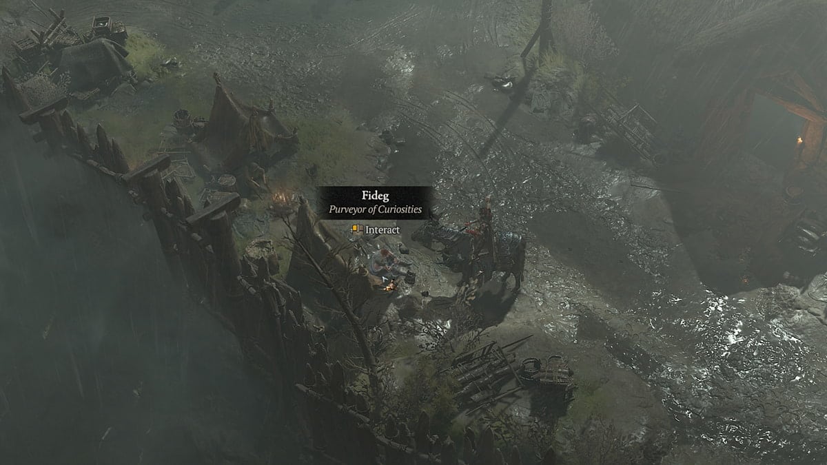 Diablo 4 screenshot of a Purveyor of Curiosities