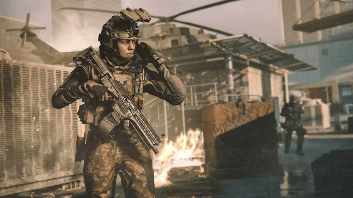 Soldiers in the heat of battle in Call of Duty Modern Warfare 3.