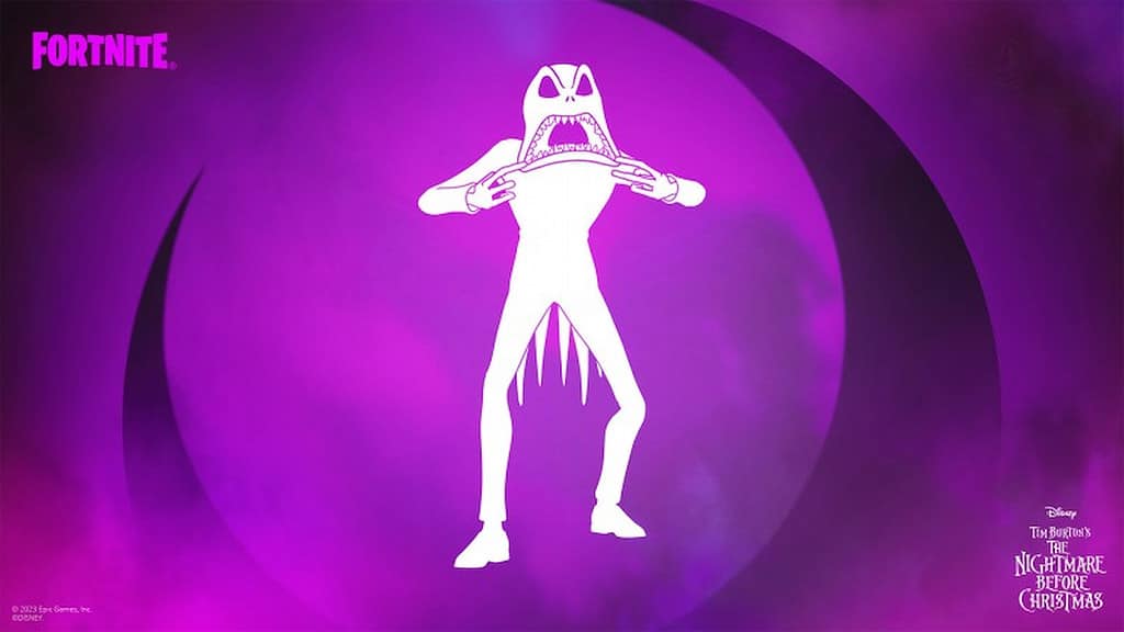 Fortnite Fortnitemares 2023 Jeck Skellington's scream emote