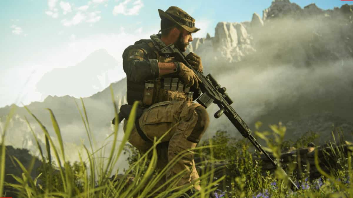 Captain John Price on the lookout in Modern Warfare 3.