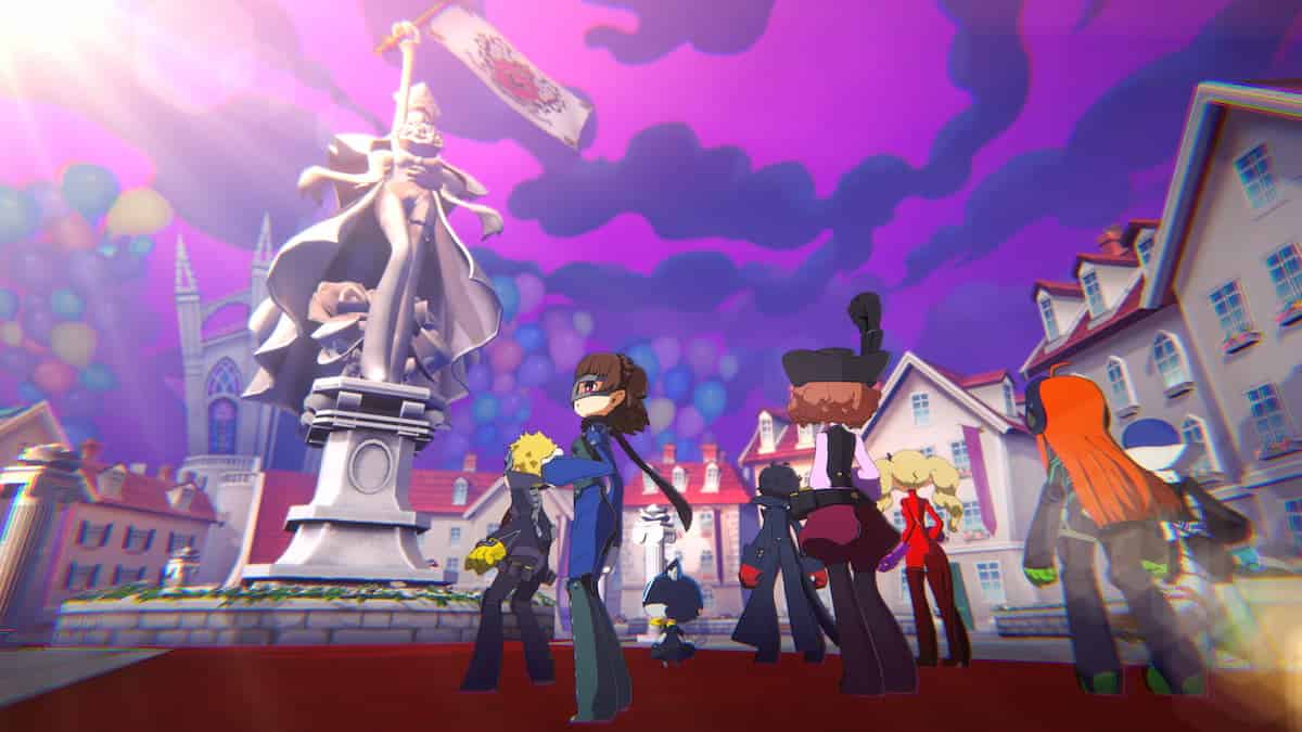 Persona 5 Tactica image of characters standing in a group