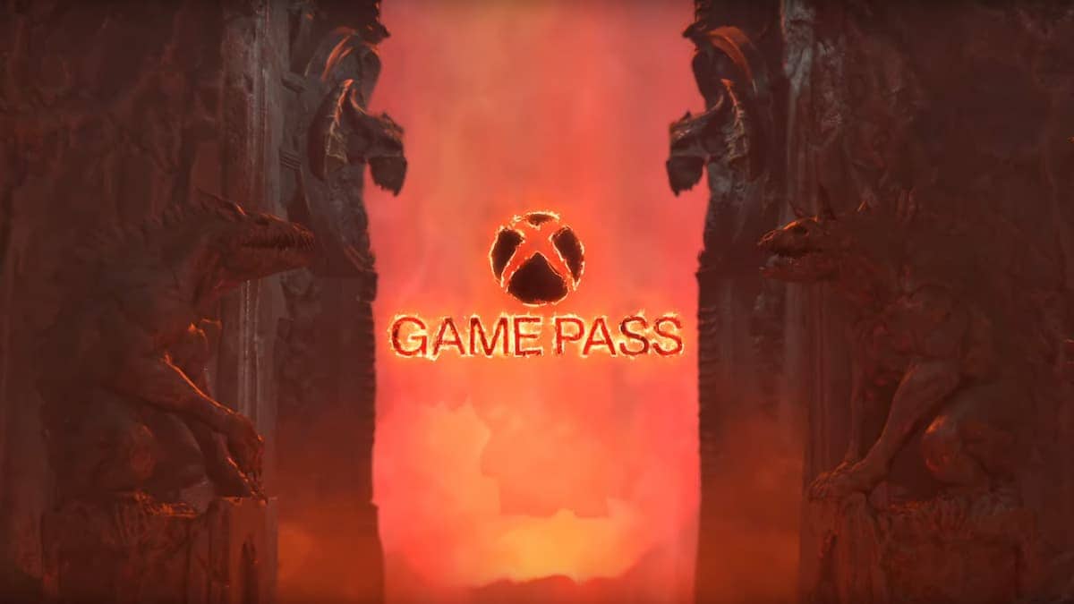 Diavlo 4 image of a burning Game Pass logo