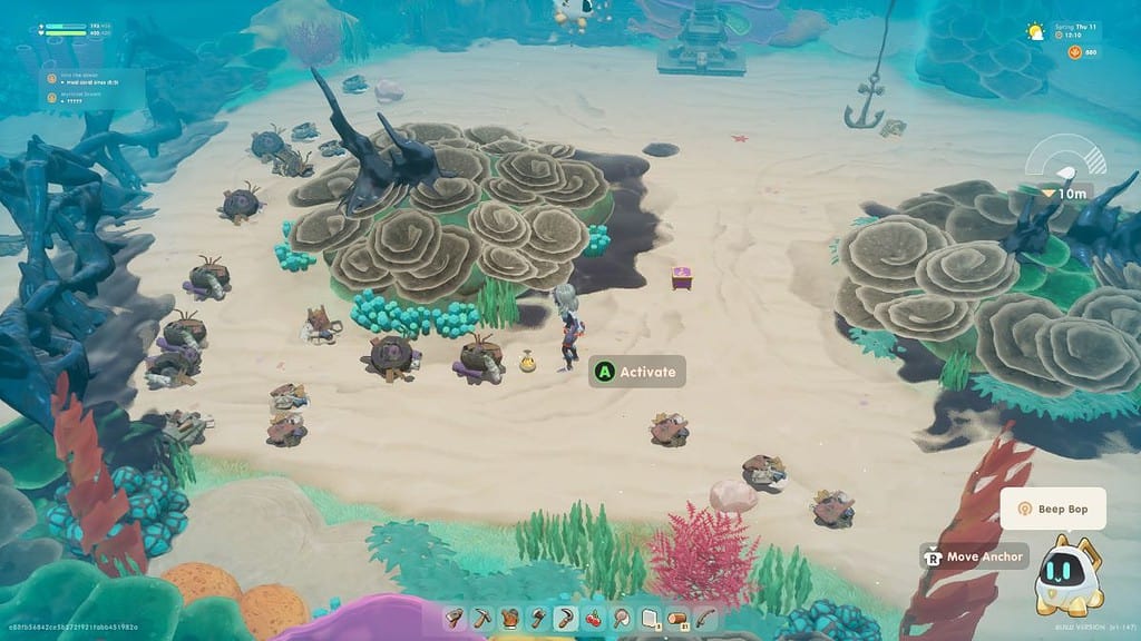 Activating Solar Orbs in Coral Island