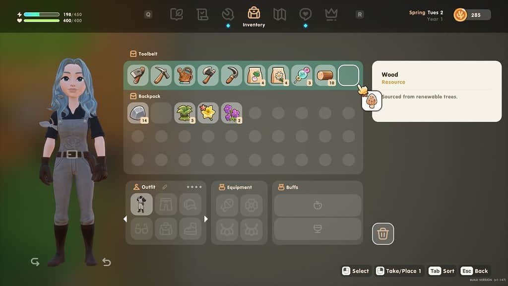 Adding Consumables to your Quickbar/Toolbelt in Coral Island