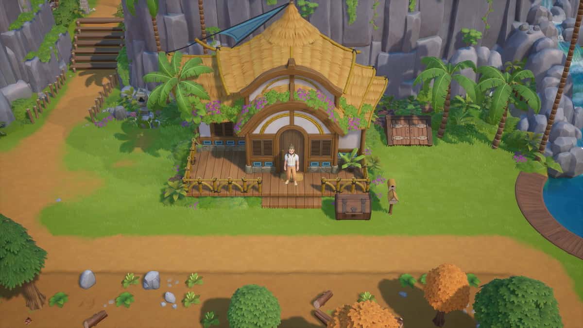 Coral Island image of the player's house, in-game