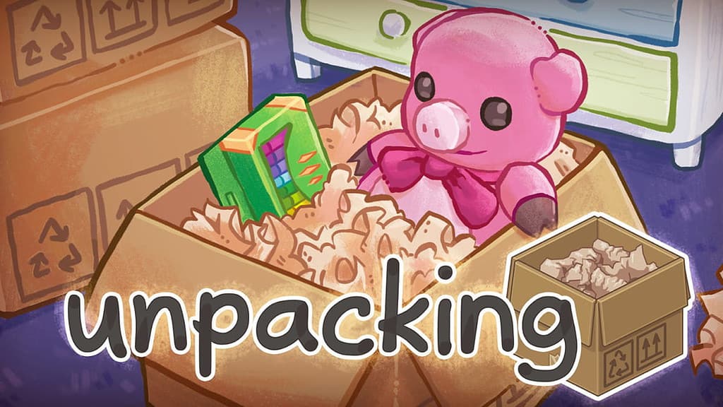 Cover image of Unpacking game for Nintendo Switch.