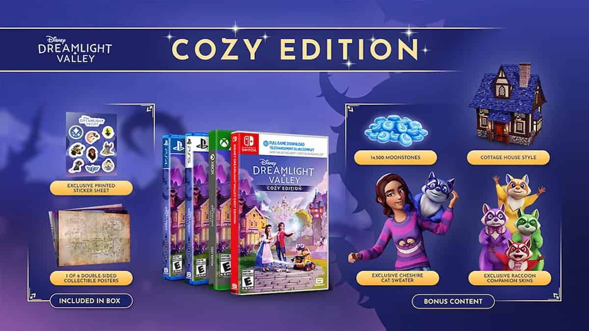 Disney Dreamlight Valley image of Cozy Edition contents