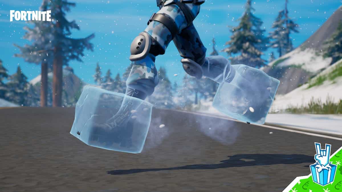 Fortnite image of the Icy Feet effect