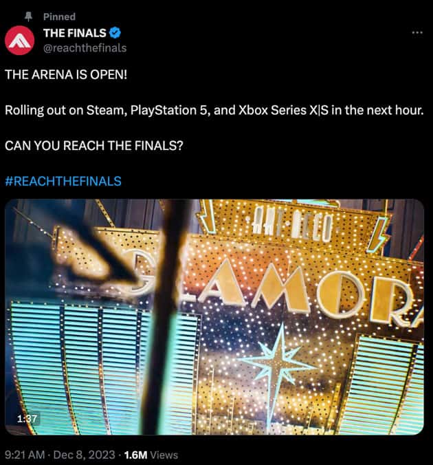 The Finals Surprise Launch Game Awards 2023