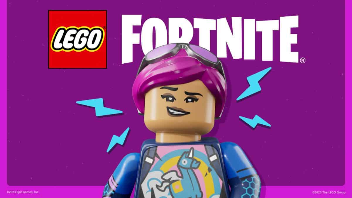 New female LEGO skin with pink hair available in Fortnite