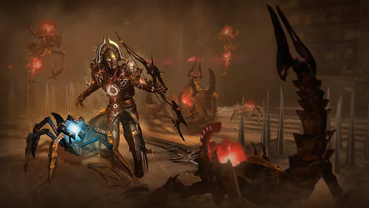 Diablo 4 Season 3 image of a character with the new Seneschal Companion