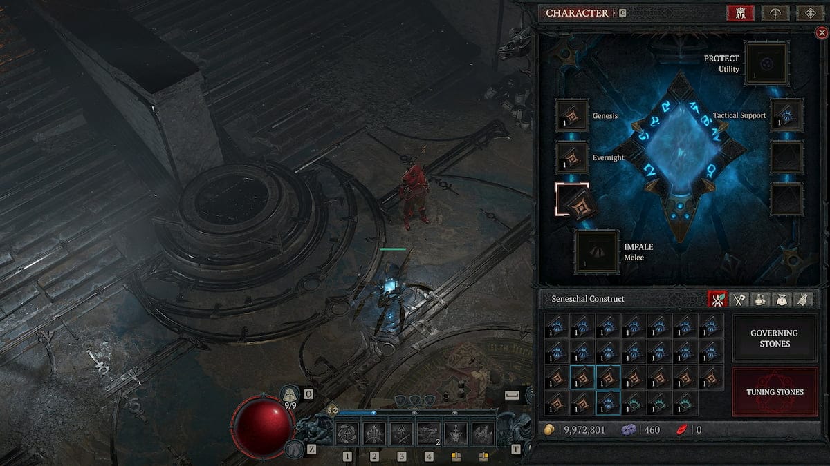 Diablo 4 Season 3 image of an open Seneschal Companion screen