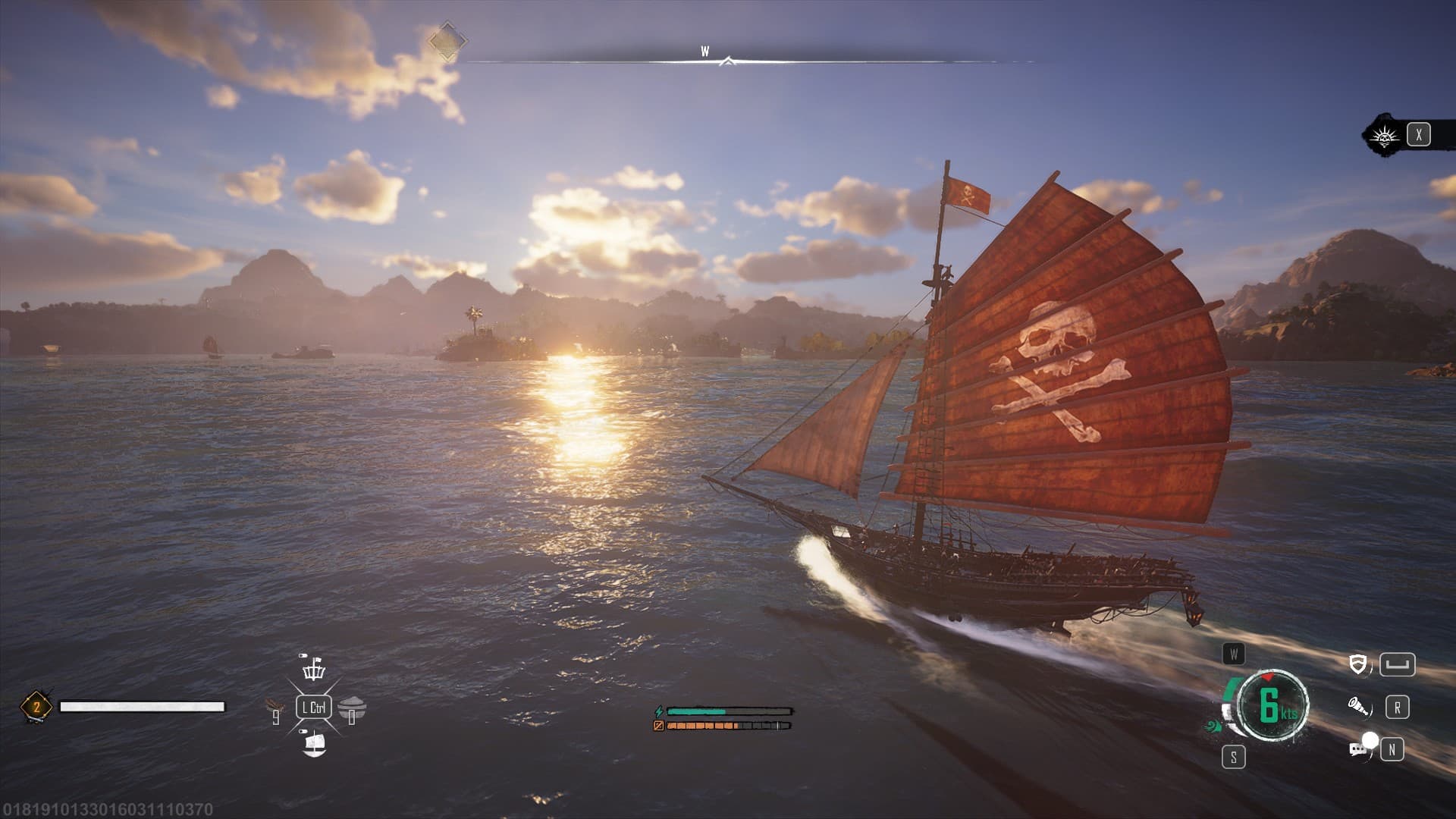 Skull and Bones screenshot of a sailing ship