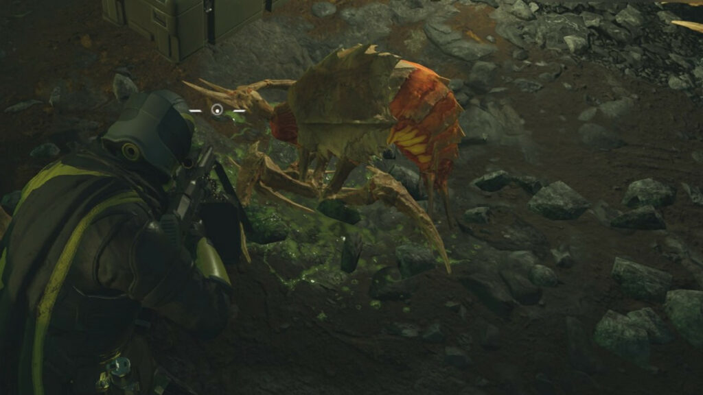 Helldivers 2 screenshot of a dead Scavenger