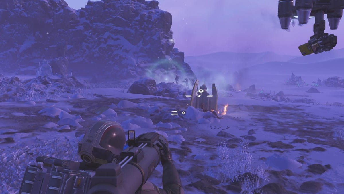 Helldivers 2 screenshot of the Expendable Anti Tank aiming