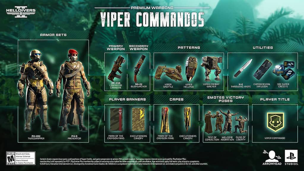 Helldivers 2 image of Viper Commandos content