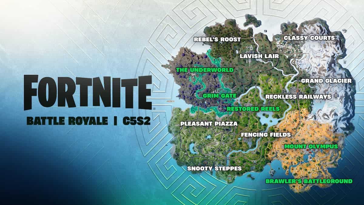 Fortnite image of the new Chapter 5 Season 2 map