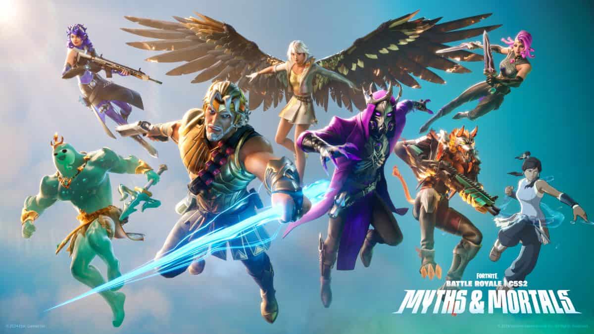 A group of Greek gods and Avatar Korra team up in Fortnite