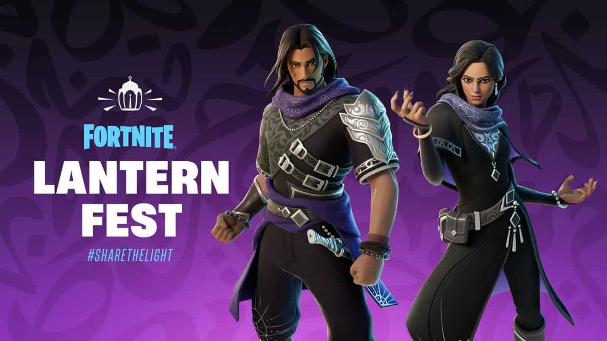 Noorah and Anwar outfits for Fortnite Lantern Fest 2024