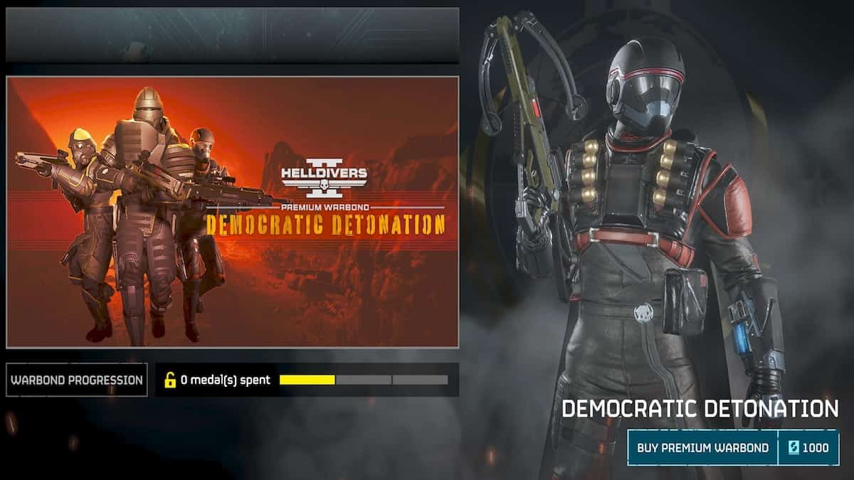 Helldivers 2 image of the new Democratic Detonations Warbond