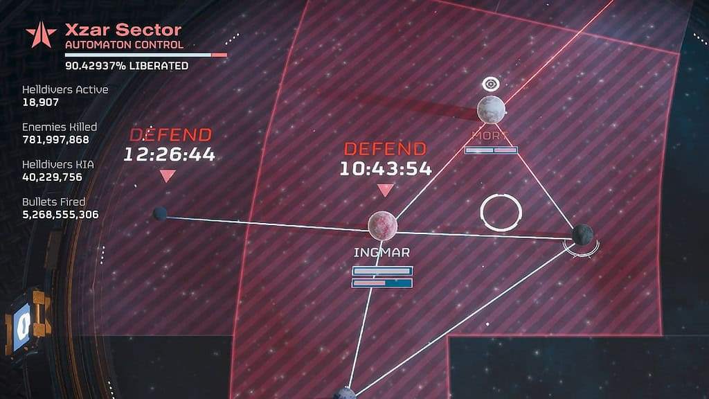 Helldivers 2 Xzar sector planets