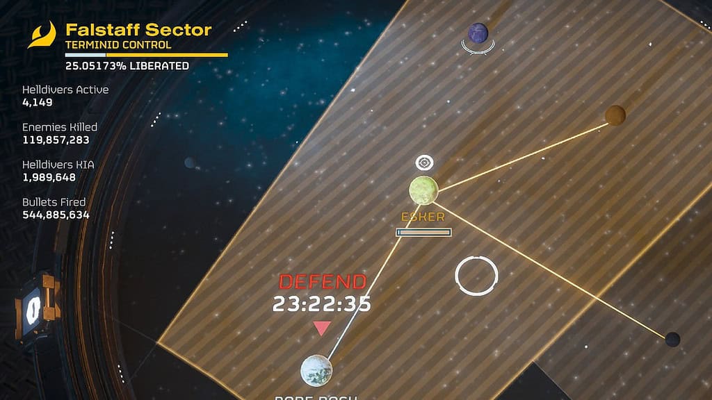 Helldivers 2 Falstaff sector planets