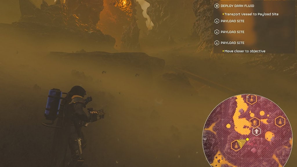 Helldivers 2 map of the dark fluid mission