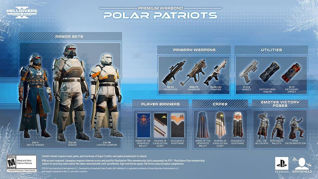 Helldivers 2 image of new Polar Patriots content