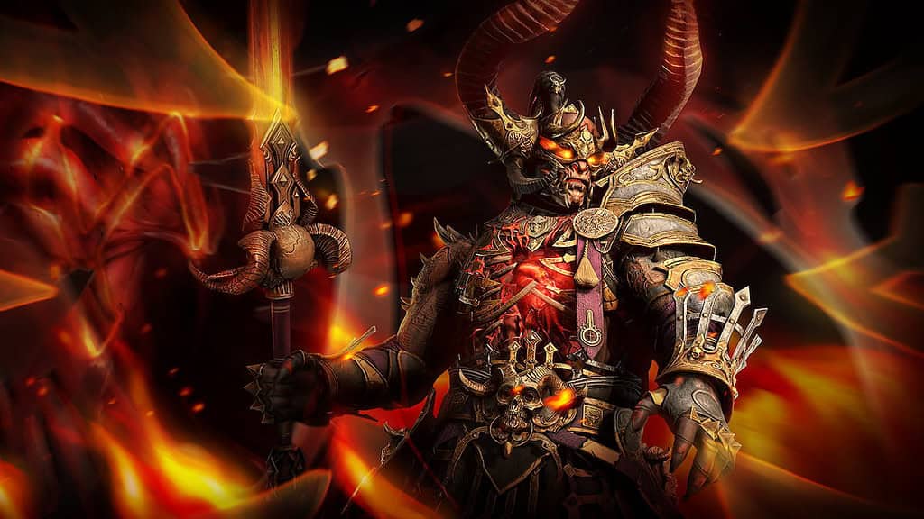 Diablo 4 Season 4 splash image of a new armor