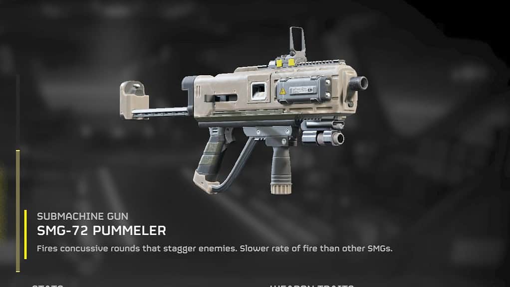 Helldivers 2 pummeler smg