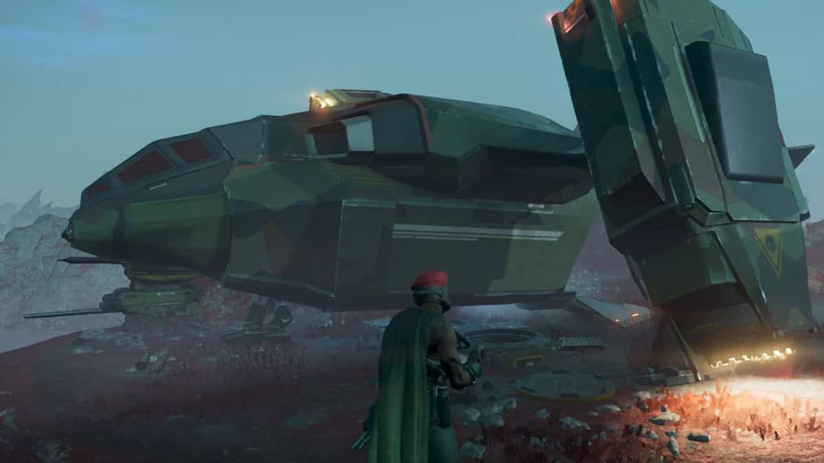 Helldivers 2 Pelican-1 Shuttle camo