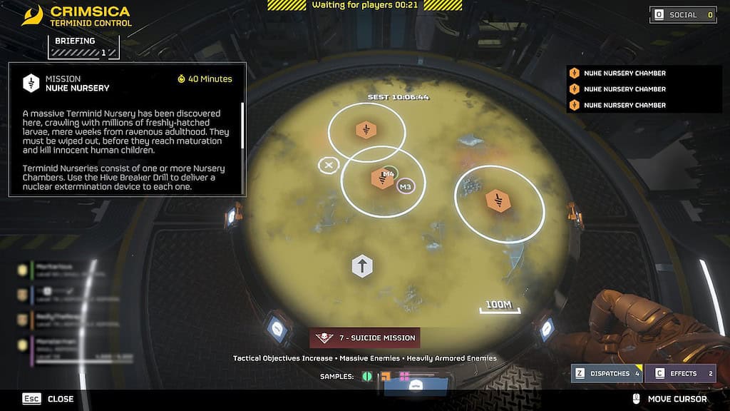 Helldivers 2 image of Nuke Nursery briefing