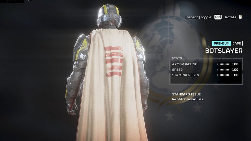 Helldivers 2 botslayer cape